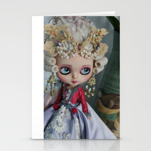 Baroque Marie Antoinette Blythe Art Doll Pink Stationery Cards By