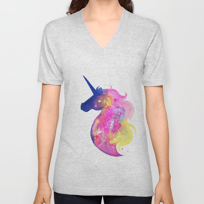 Unicorn 1 V Neck T Shirt