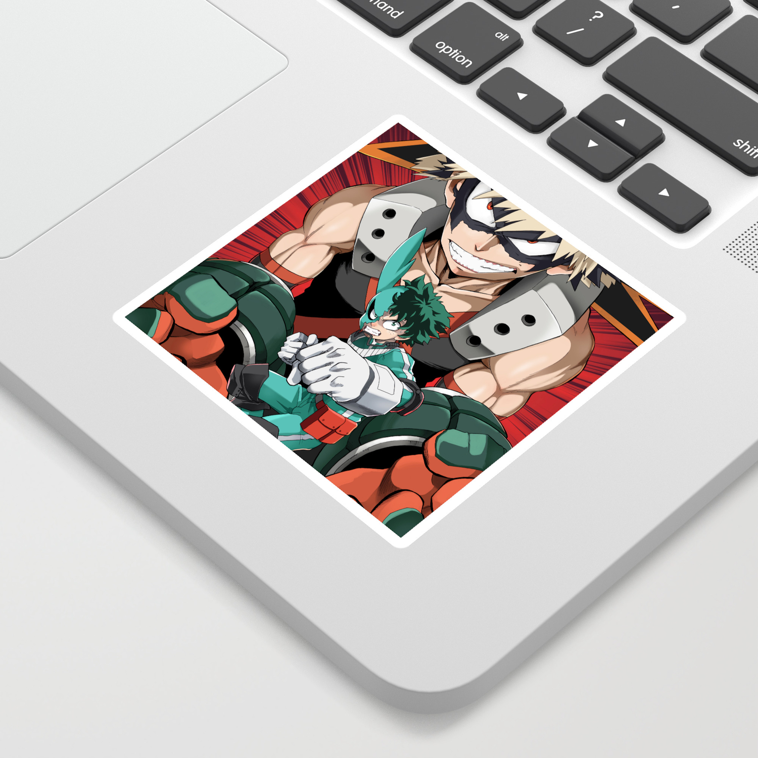 my hero academia deku vs bakugou art print sticker by atami chan society6