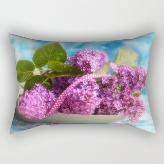 Syringa vulgaris #lilac still life Rectangular Pillow