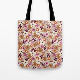 fun warm floral Tote Bag