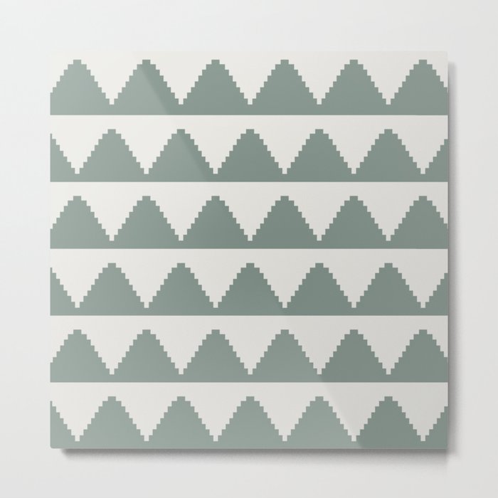 Geometric Pyramid Pattern XLV Metal Print