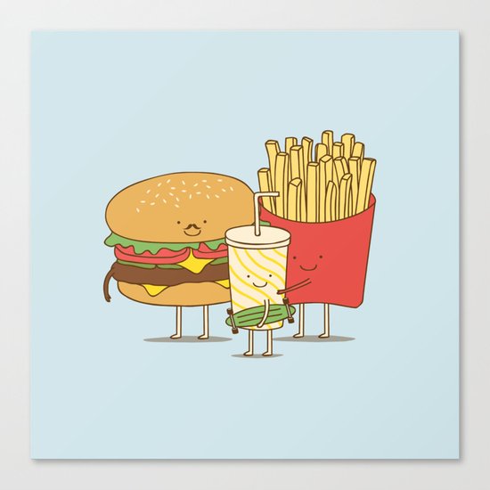 family meal Canvas Print