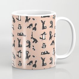 funny yoga cats pattern Mug