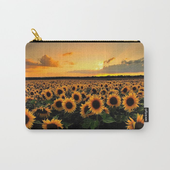 Sunflower field Carry-All Pouch