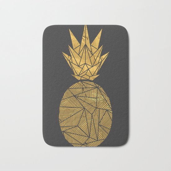 Bullion Rays Pineapple Bath Mat