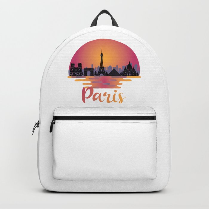 Paris Skyline - France Travel Backpack