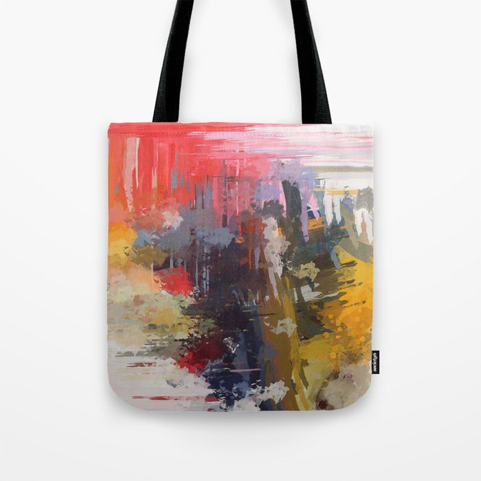 Colour bomb Abstract painting Tote Bag