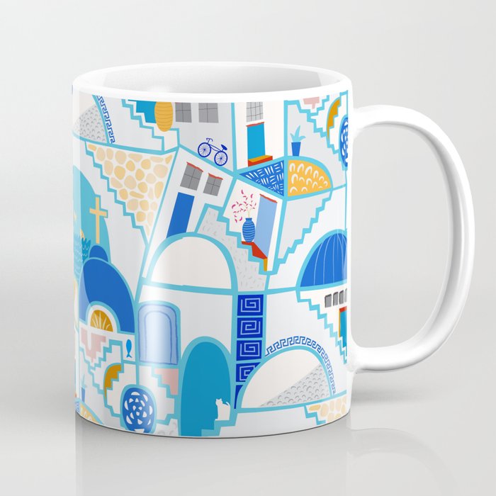 Santorini Coffee Mug By Darleneseale Society6