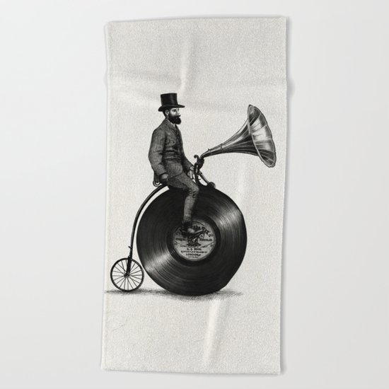 Music Man (monochrome option) Beach Towel