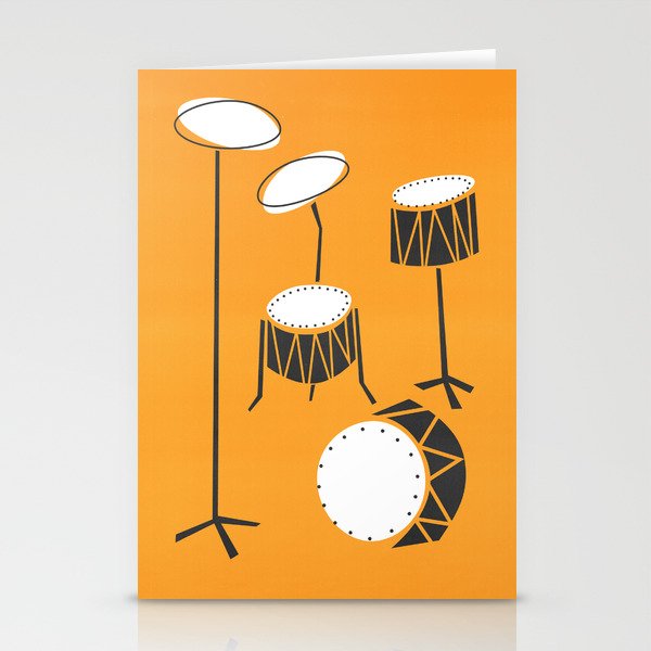 Drum Kit Drummer Stationery Cards