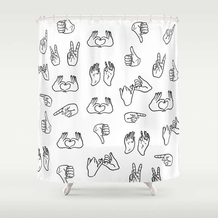 I LOVE IT WHEN YOU GET HANDSY Shower Curtain