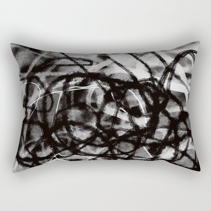 Origins 12. Abstract Drawing.  Rectangular Pillow