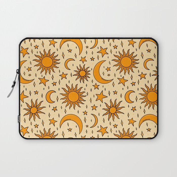 Vintage Sun and Star Print iPhone Case by Doodle by Meg