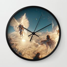 Heavenly Angels Wall Clock