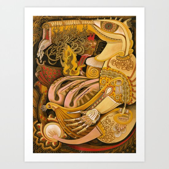 Purse Content Art Print
