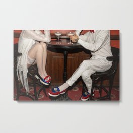 I’d like to take you on a date. Sixteen past eight Metal Print
