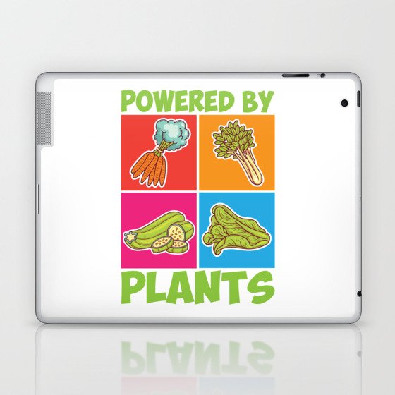 Powered By Plants Veggie Vegan Laptop & iPad Skin