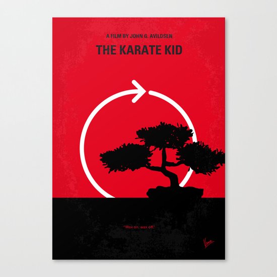 No125 My KARATE KID minimal movie poster Canvas Print