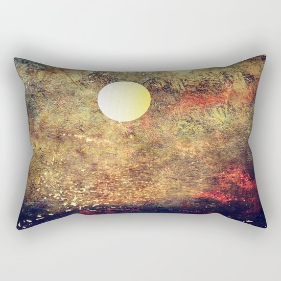 Moon Over The Sea Rectangular Pillow