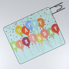 Colorful Birthday card Picnic Blanket