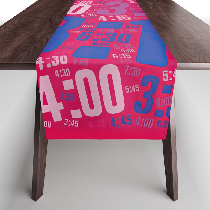 Pace run , number 027 Table Runner