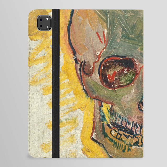 Vincent Van Gogh Skull iPad Folio Case by Vintage Wall Art