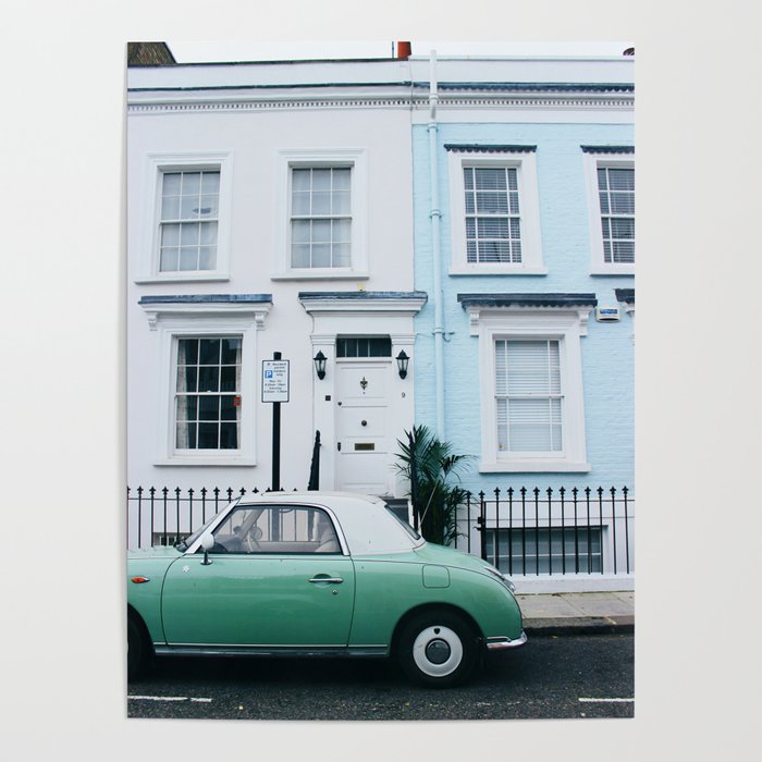 Notting Hill Door Fronts Poster