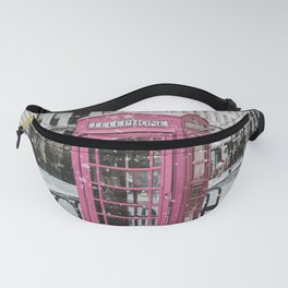 Pink Telephone Booth Romantic Photography Fanny Pack