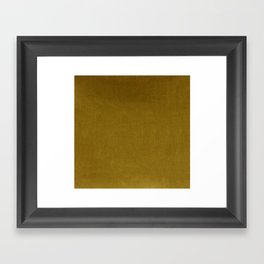 Mustard Velvet Framed Art Print