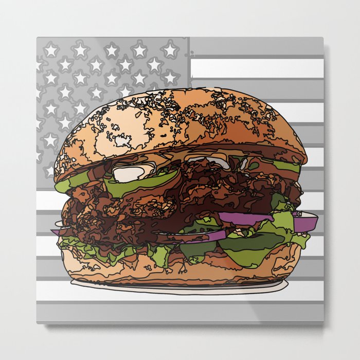 USburger Metal Print