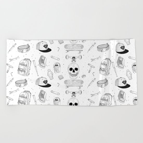 SK8 5tuff Beach Towel