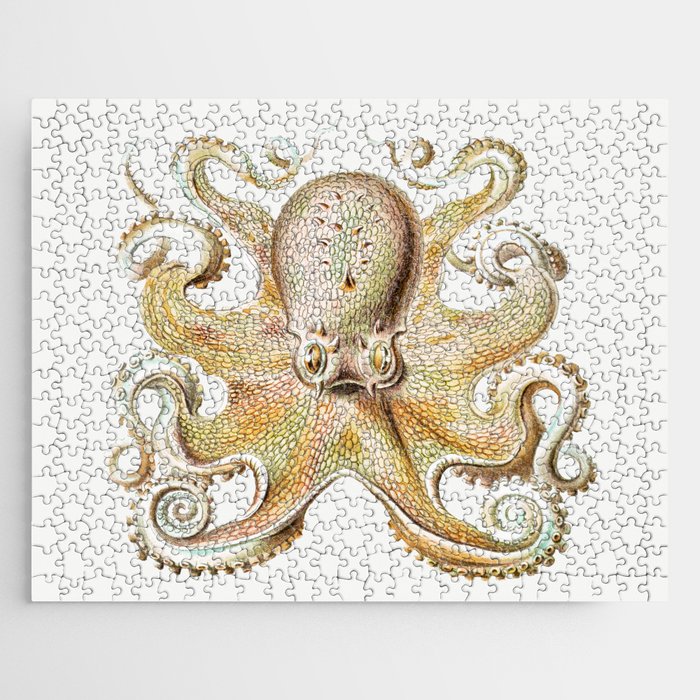 Vintage marine octopus - sandy shores Jigsaw Puzzle