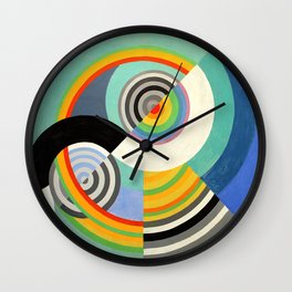 Robert Delaunay - Rythme no 3 - Rhythm no 3 - Abstract Colorful Art Wall Clock