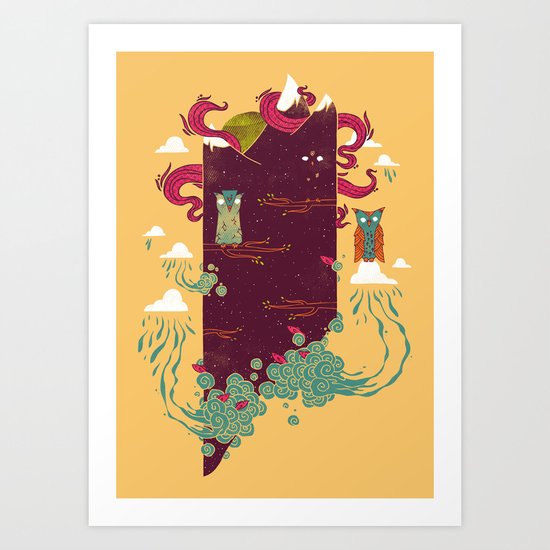 Nighttime Art Print