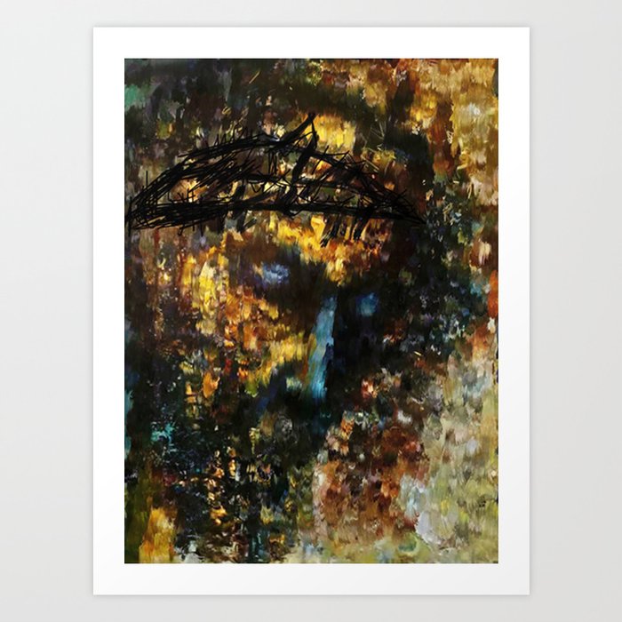 Jesus Christ Abstract Painting Art Print By Kartrtick101 Society6