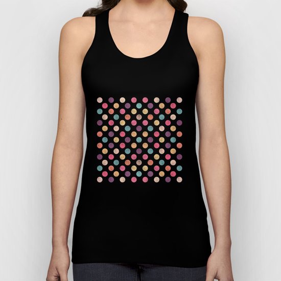 Watercolor Dots Pattern II Unisex Tank Top