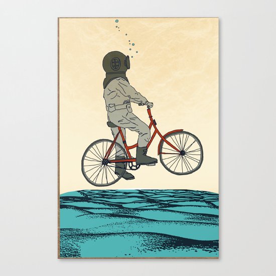 AQUA CYCLE Canvas Print