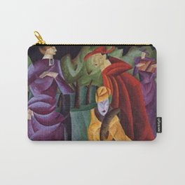 The Jesuit Walking in the Gardens III, portrait art deco painting by Lyonel Feininger Carry-All Pouch | Boston, Luxemburg, Artdeco, Lugano, Madrid, Berlin, Central, Fashion, Victorian, Paris 