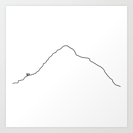 K2 Art Print White Background Black Line Minimalist Mountain Sketch Art Print By A88mountainstate Society6,Drawing Of A School Easy
