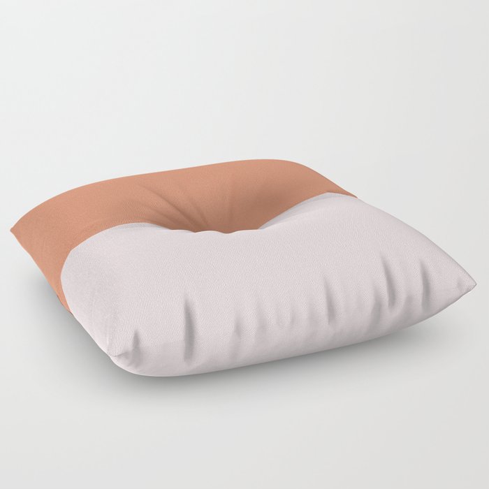 Pale Copper and Pale Pink Floor Pillow