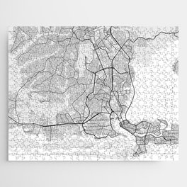 Lagos City Map of Nigeria  - Light Jigsaw Puzzle