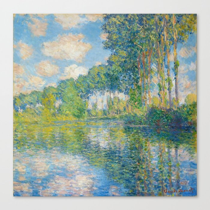 Claude Monet - Poplars on the Epte (1891) Canvas Print