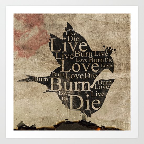 Live, Love... Art Print