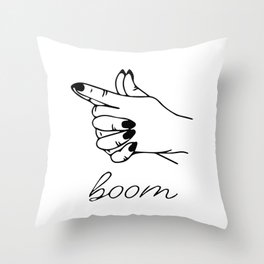 boom Throw Pillow