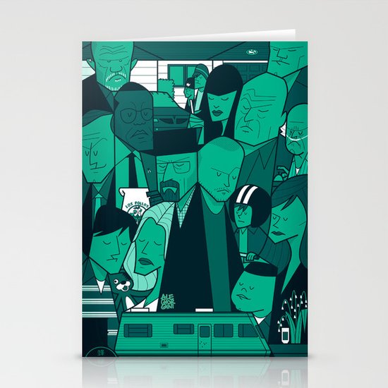 Breaking Bad (green version) Stationery Cards