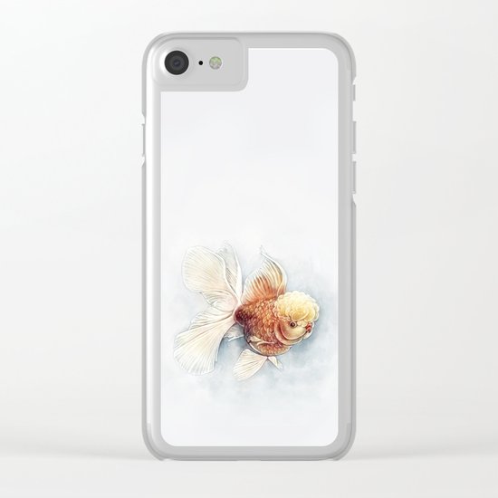 Oranda Goldfish Clear iPhone Case