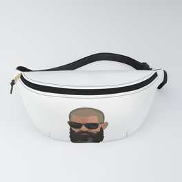 Hipster man with beard and sunglasses Fanny Pack
