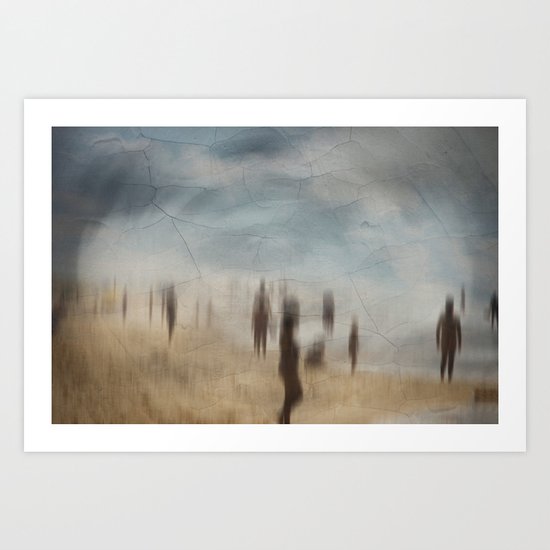 ghost beach Art Print