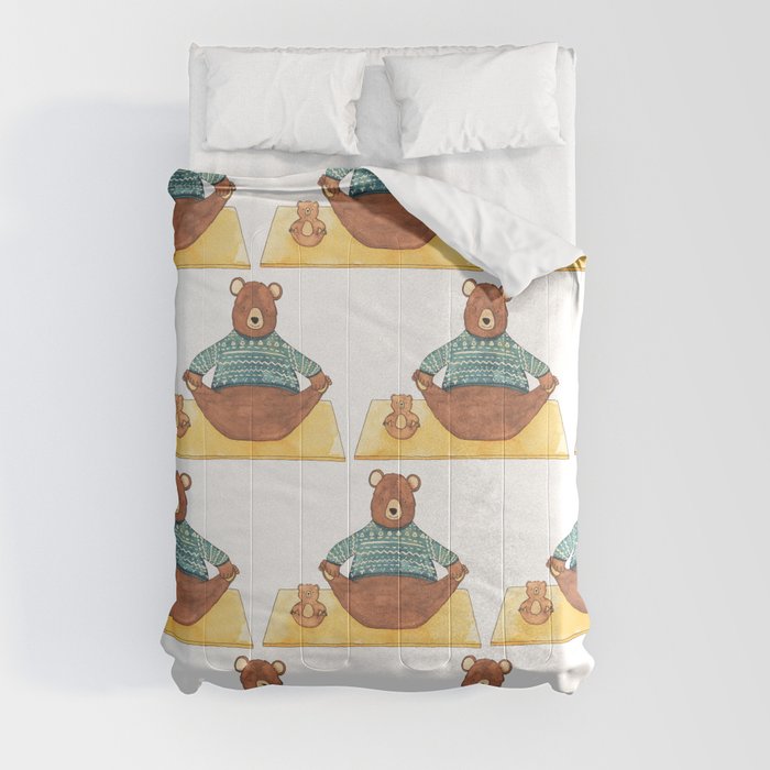 Yoga Bears Comforter